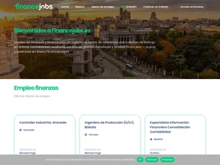 Financejobs.es platform preview Financejobs.es platform preview