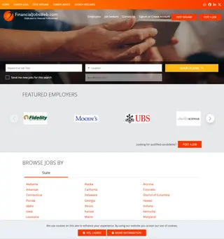 FinancialJobsWeb.com platform preview