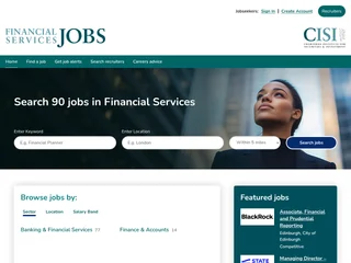 Financial Services Jobs screenshot preview