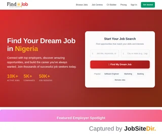 FindAJob Nigeria platform preview FindAJob Nigeria platform preview