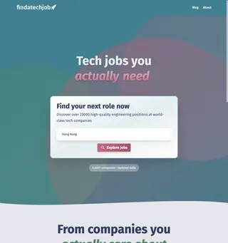 findatechjob platform preview