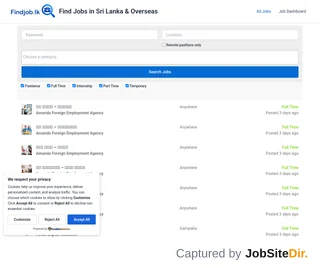Find Job LK platform preview Find Job LK platform preview