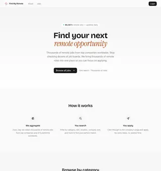 Find My Remote platform preview