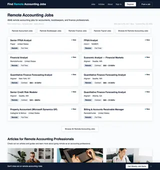 Find Remote Accounting Jobs platform preview