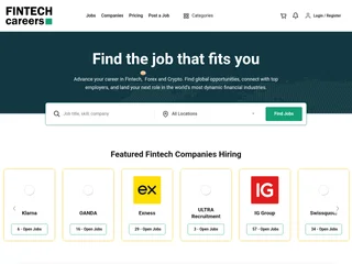 Fintech Careers platform preview Fintech Careers platform preview