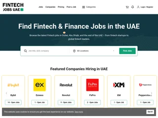 Fintech Jobs UAE platform preview Fintech Jobs UAE platform preview