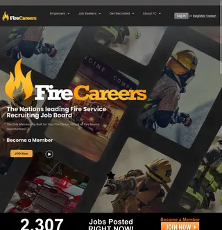 FireCareers.com screenshot preview
