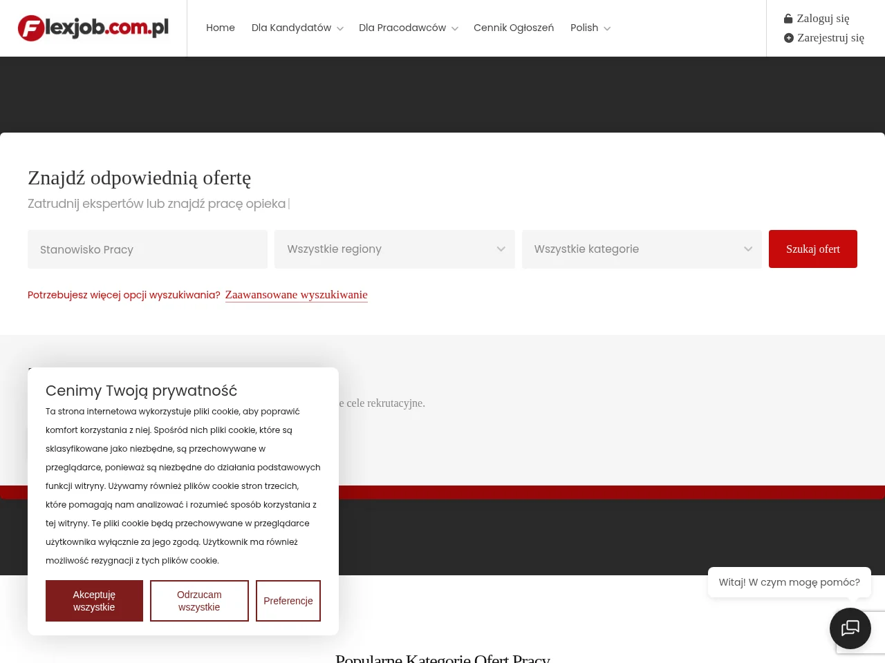 Flexjob screenshot Flexjob job board platform screenshot showing job search interface