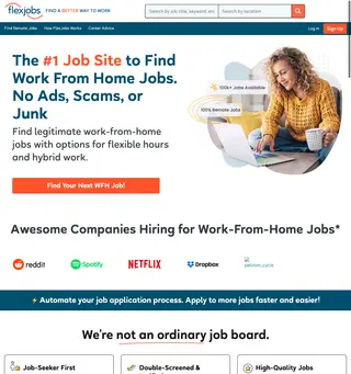 FlexJobs screenshot preview