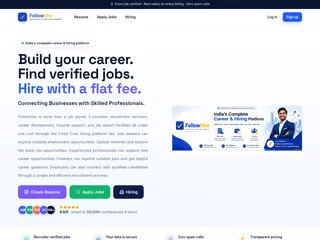 FollowHire platform preview FollowHire platform preview