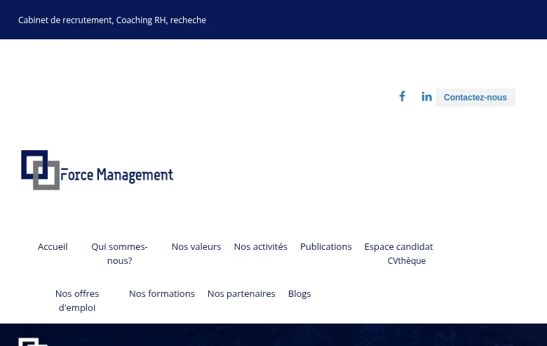 Force Management screenshot Force Management job board platform screenshot showing job search interface
