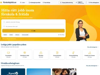 Förskolejobb platform preview Förskolejobb platform preview