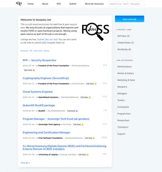 fossjobs.net platform preview