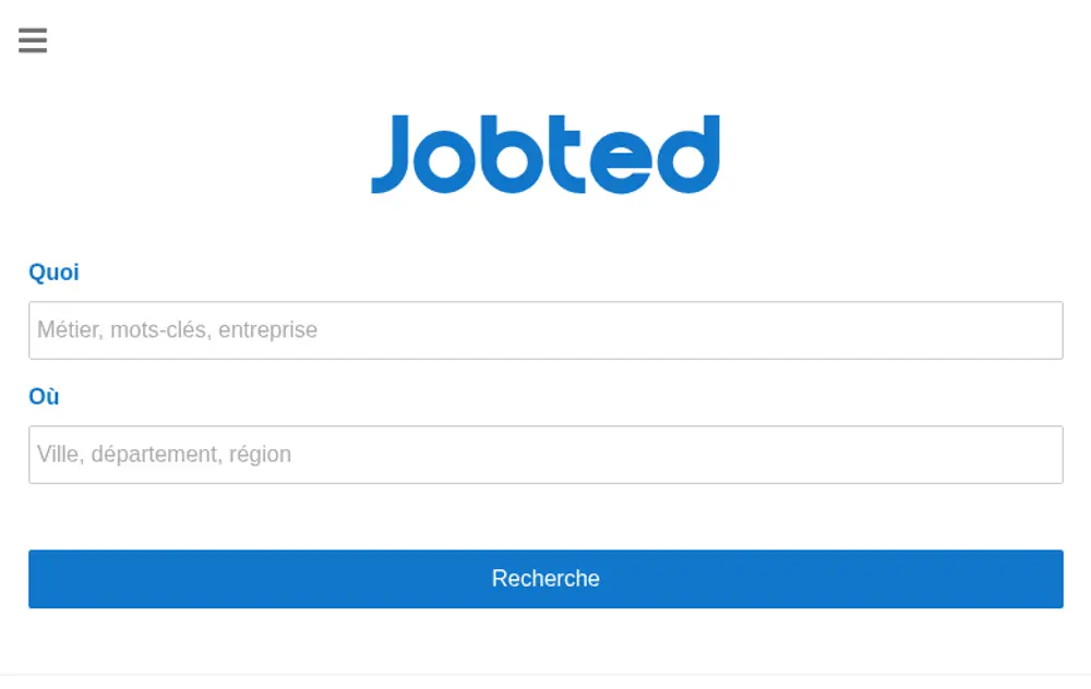 Jobted screenshot Jobted job board platform screenshot showing job search interface