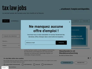 taxlawjobs.ch platform preview