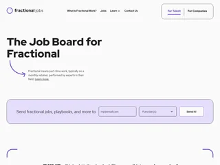 Fractional Jobs platform preview