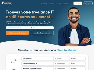 Freelance Informatique platform preview