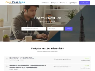 FreePost Jobs platform preview