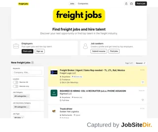 Freight Jobs platform preview Freight Jobs platform preview