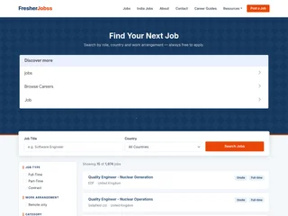 FresherJobss platform preview FresherJobss platform preview