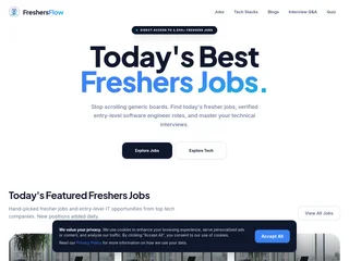 FreshersFlow screenshot preview