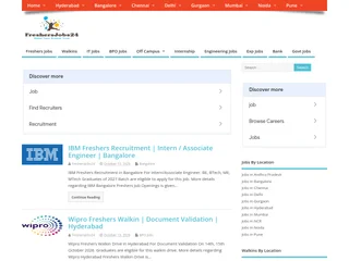 Freshers Jobs 24 platform preview Freshers Jobs 24 platform preview