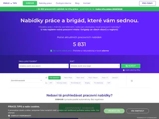 Práce.tips platform preview
