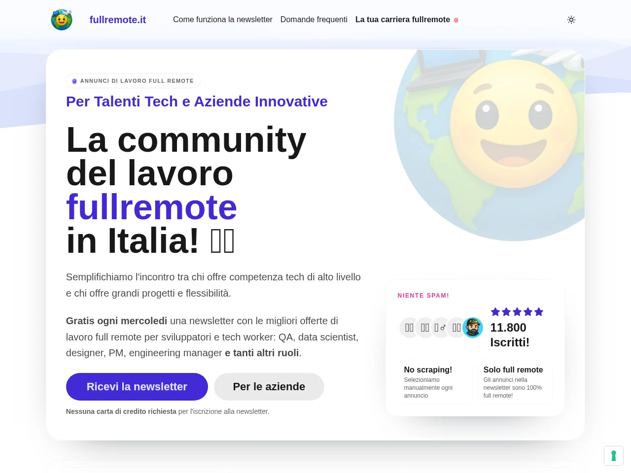 fullremote.it job board platform screenshot showing job search interface