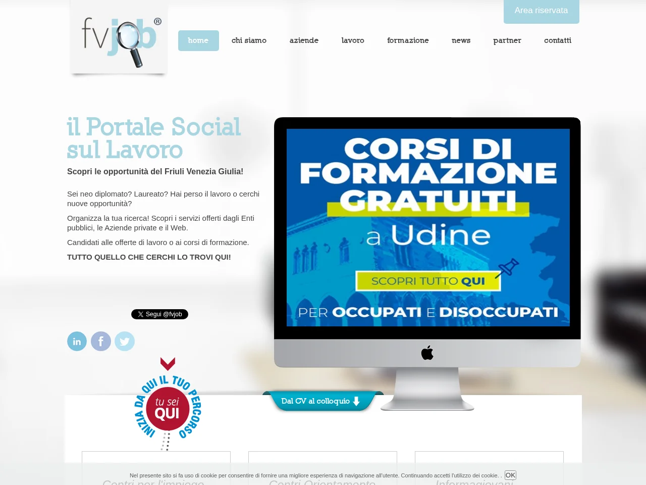 Fvjob job board platform screenshot showing job search interface