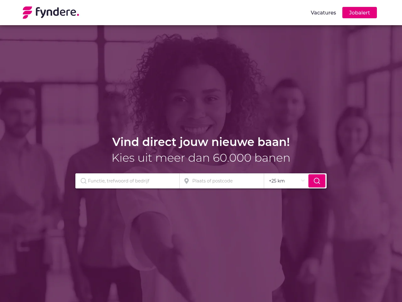 Fyndere screenshot Fyndere job board platform screenshot showing job search interface