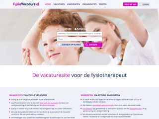 FysioVacature platform preview FysioVacature platform preview