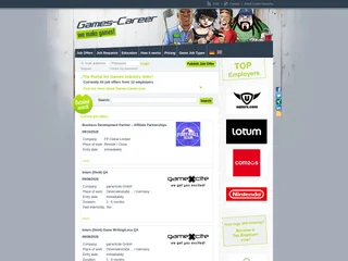 Games-Career.com screenshot preview Games-Career.com screenshot preview