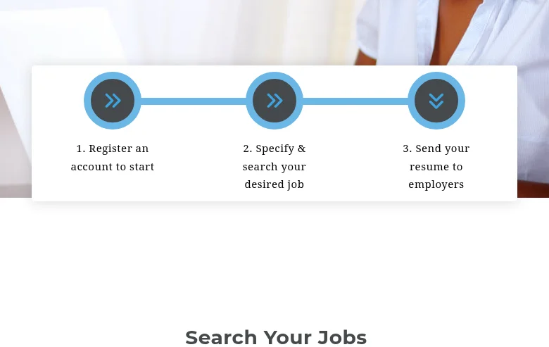 Gamjobs job board platform screenshot showing job search interface