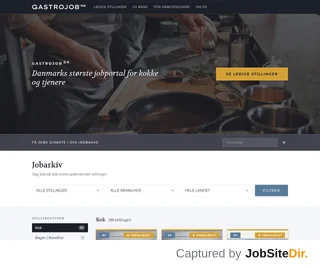 Gastrojob.dk platform preview