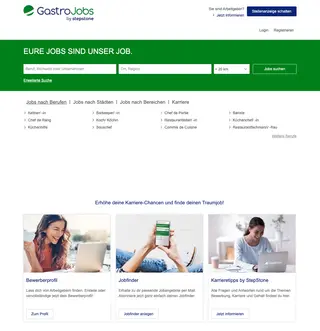 Gastrojobs platform preview