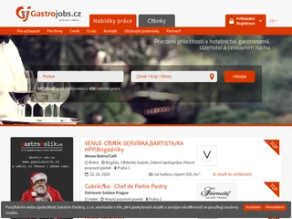 GastroJobs.cz platform preview