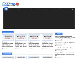 Gazette.lk platform preview