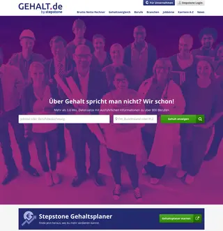 GEHALT.de screenshot preview