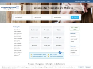 Gelegenheitsjobs.de screenshot preview