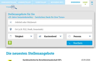 Gemeindestellen.ch screenshot preview Gemeindestellen.ch screenshot preview