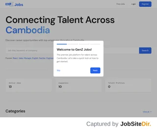 GenZ Jobs platform preview GenZ Jobs platform preview