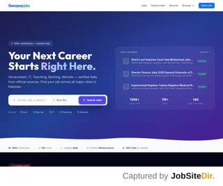 Genzeejobs platform preview