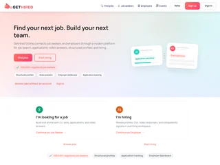 GetHired Online platform preview GetHired Online platform preview