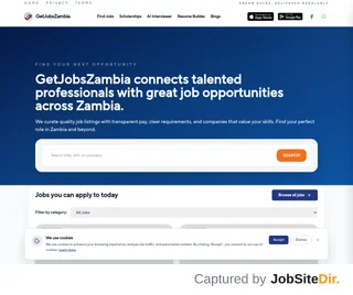 GetJobsZambia platform preview GetJobsZambia platform preview