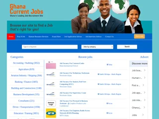 Ghana Current Jobs platform preview
