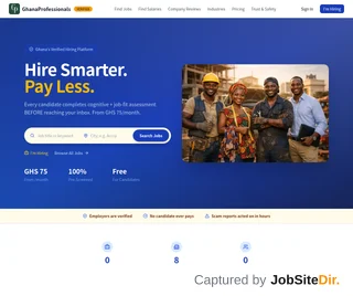 GhanaProfessionals platform preview