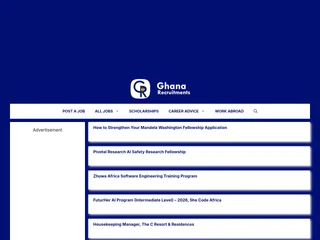 Ghana Recruitments platform preview