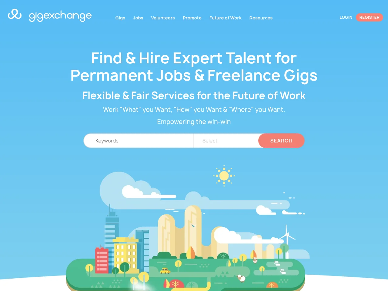 gigexchange screenshot gigexchange job board platform screenshot showing job search interface