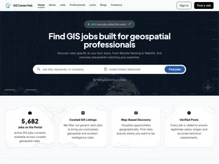 GIS Career Hub screenshot preview GIS Career Hub screenshot preview