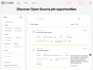 GitJobs platform preview GitJobs platform preview